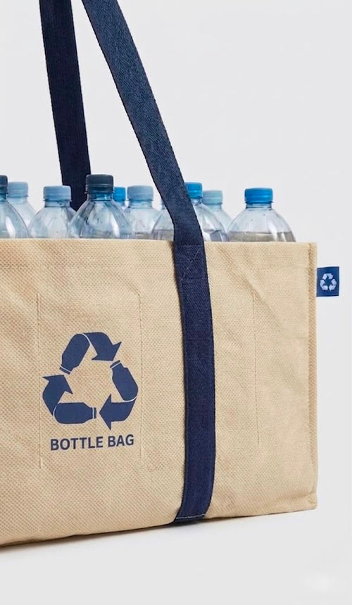 Torba organizer na butelki I 28 przegród (4x7) I Na wodę, szkło i PET